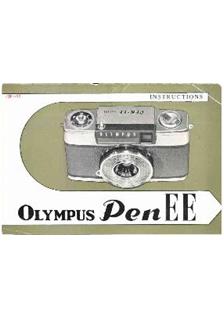 Olympus Pen EE manual. Camera Instructions.